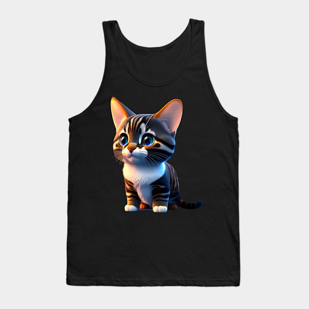 Adorable, Cool, Cute Cats and Kittens 35 Tank Top by The Black Panther